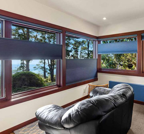 Energy Efficient Honeycomb Shades and Roller Blinds in Richmond BC Home